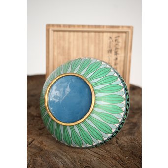 松田権六識 七宝花瓶　Y024 