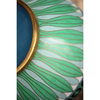 松田権六識 七宝花瓶　Y024 