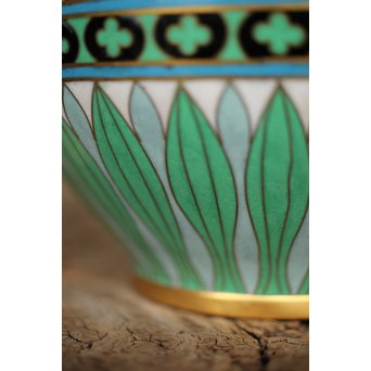 松田権六識 七宝花瓶　Y024 