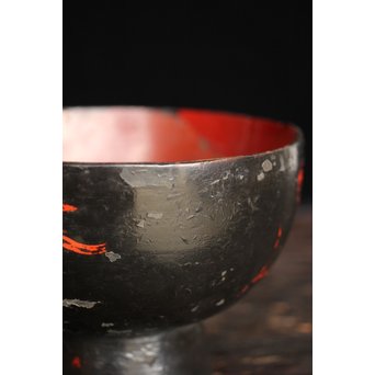 浄法寺 朱絵古代椀　Q091 