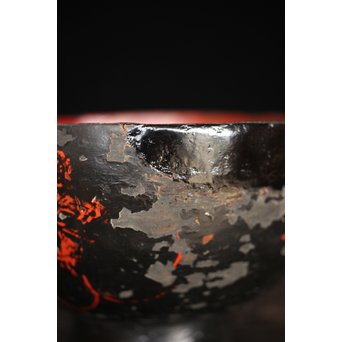 浄法寺 朱絵古代椀　Q091 