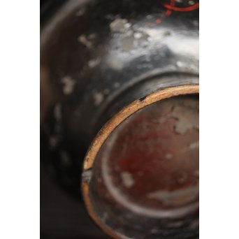 浄法寺 朱絵古代椀　Q091 