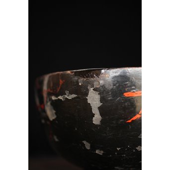 浄法寺 朱絵古代椀　Q091 