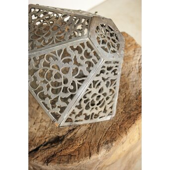 多角銅製唐草紋灯籠　M190 