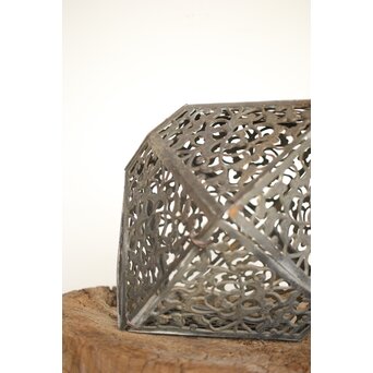 多角銅製唐草紋灯籠　M190 