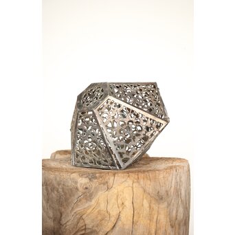 多角銅製唐草紋灯籠　M190 