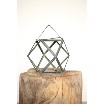 多面体 銅製灯籠　X191