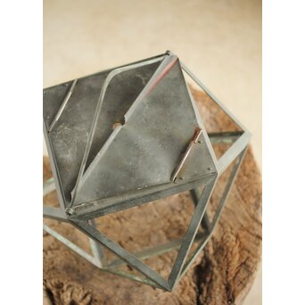 多面体 銅製灯籠　X191 