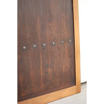 ワケあり 蔵戸風 獅子金具の格子戸　L1020 