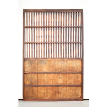 ワケあり 蔵戸風 獅子金具の格子戸　L1020 