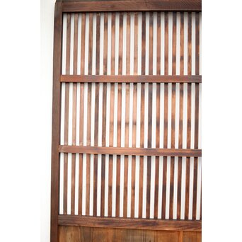 ワケあり 蔵戸風 獅子金具の格子戸　L1020 