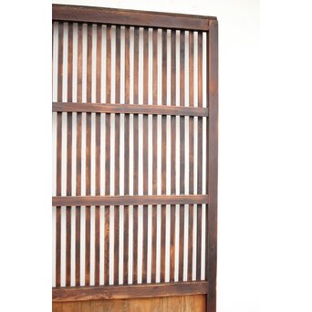 ワケあり 蔵戸風 獅子金具の格子戸　L1020 