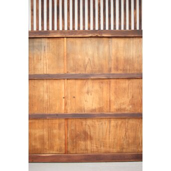 ワケあり 蔵戸風 獅子金具の格子戸　L1020 