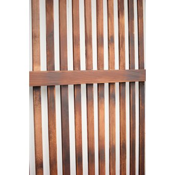 ワケあり 蔵戸風 獅子金具の格子戸　L1020 