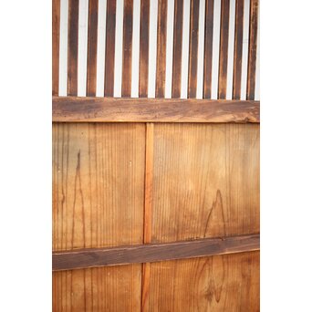 ワケあり 蔵戸風 獅子金具の格子戸　L1020 