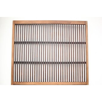 ワケあり 蔵戸風 獅子金具の格子戸　L1020 