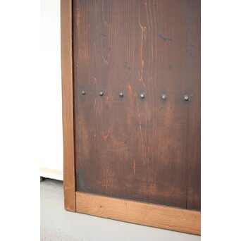 蔵戸風 獅子金具の格子戸 2枚1組　L1021 