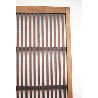 蔵戸風 獅子金具の格子戸 2枚1組　L1021 