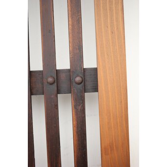 蔵戸風 獅子金具の格子戸 2枚1組　L1021 