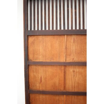 蔵戸風 獅子金具の格子戸 2枚1組　L1021 