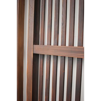 蔵戸風 獅子金具の格子戸 2枚1組　L1021 