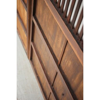 蔵戸風 獅子金具の格子戸 2枚1組　L1021 