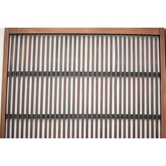 蔵戸風 獅子金具の格子戸 2枚1組　L1021 