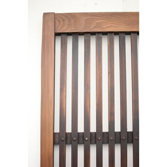 蔵戸風 獅子金具の格子戸 2枚1組　L1021 