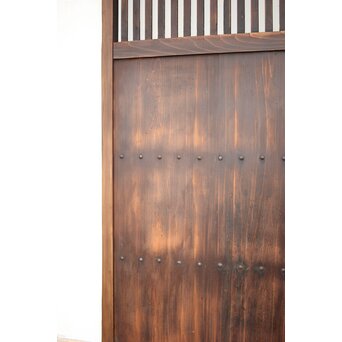 蔵戸風 獅子金具の格子戸　L1022 