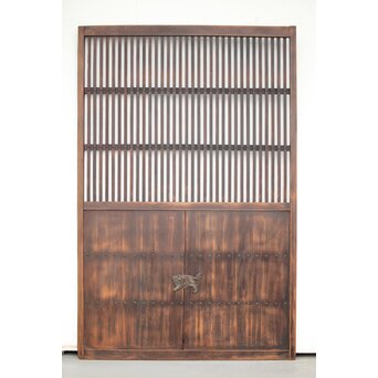 蔵戸風 獅子金具の格子戸　L1022