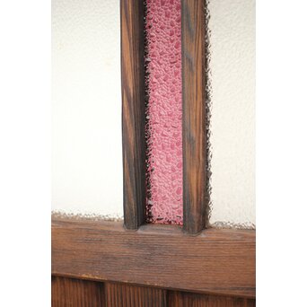 黄色と紫色ガラスの建具 2枚1組　GD1271Y 