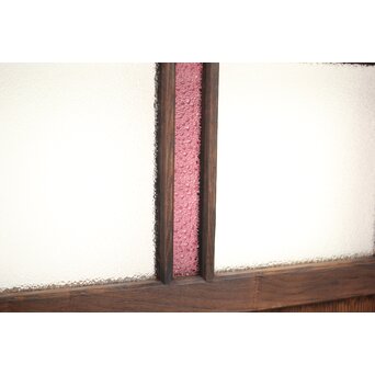 黄色と紫色ガラスの建具 2枚1組　GD1271Y 