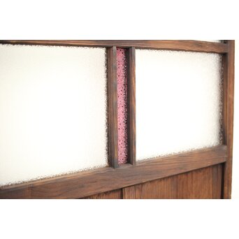 黄色と紫色ガラスの建具 2枚1組　GD1271Y 