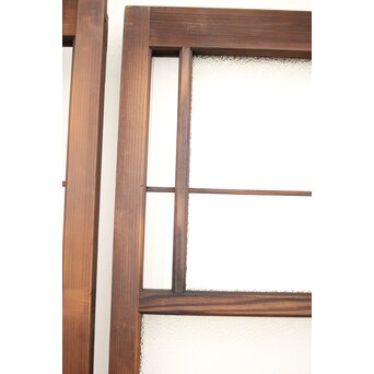 黄色と紫色ガラスの建具 2枚1組　GD1271Y 