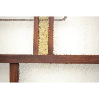 黄色と紫色ガラスの建具 2枚1組　GD1271Y 