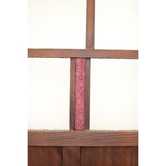 黄色と紫色ガラスの建具 2枚1組　GD1271Y 