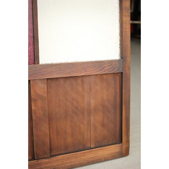 黄色と紫色ガラスの建具 2枚1組　GD1271Y 