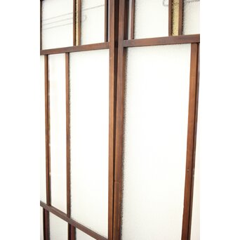 黄色と紫色ガラスの建具 2枚1組　GD1271Y 