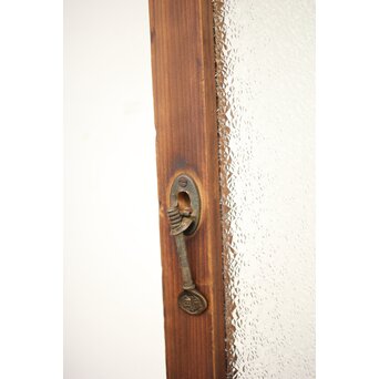 黄色と紫色ガラスの建具 2枚1組　GD1271Y 鍵は化粧と思ってください