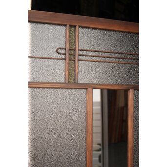 黄色と紫色ガラスの建具 2枚1組　GD1271Y 