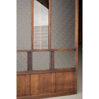 黄色と紫色ガラスの建具 2枚1組　GD1271Y 