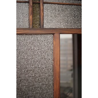 黄色と紫色ガラスの建具 2枚1組　GD1271Y 