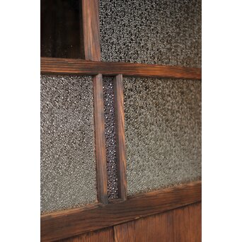 黄色と紫色ガラスの建具 2枚1組　GD1271Y 