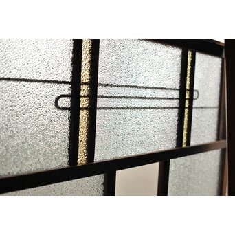 黄色と紫色ガラスの建具 2枚1組　GD1271Y 