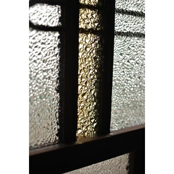 黄色と紫色ガラスの建具 2枚1組　GD1271Y 