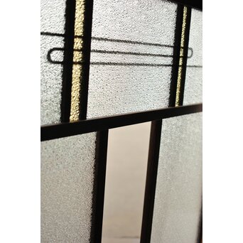 黄色と紫色ガラスの建具 2枚1組　GD1271Y 