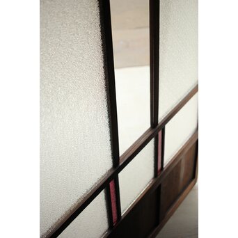 黄色と紫色ガラスの建具 2枚1組　GD1271Y 