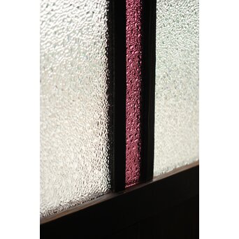 黄色と紫色ガラスの建具 2枚1組　GD1271Y 