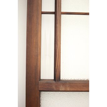 黄色と紫色ガラスの建具 2枚1組　GD1271Y 