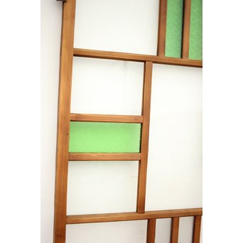 緑色ガラスのドア　GD1272 